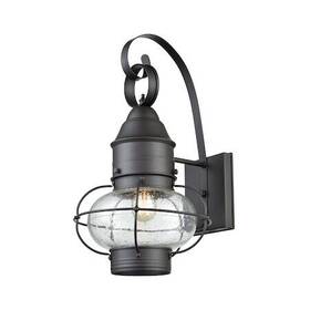 57181 Elk Lighting 748119128566 57181/1 Onion 1-light Outdoor Wall Lamp In Oil Rubbed Bronze