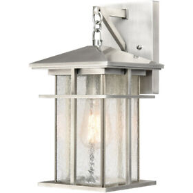 89370-1 Elk Lighting 89370/1 Oak Park Outdoor Wall Light Antique Brushed Aluminum 89370-1 Elk Lighting 89370/1 Oak Park Outdoor Wall Light Antique Brushed Aluminum