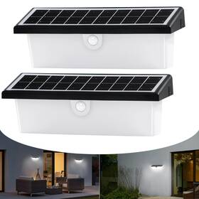 Emr-0617 Emaner Solar Flood Light Motion Sensor 2500lm Bright 3 Lighting Modes Wall Li