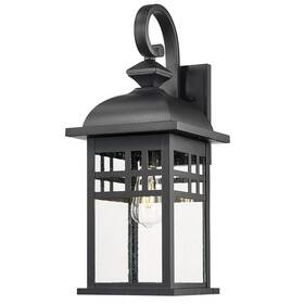 De279b-m Emliviar Large Outdoor Wall Lantern For Porch 22 Inch Black Exterior Light Fixtures Die-