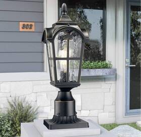 We215p Emliviar 17 Inch Vintage Outdoor Post Lights - Farmhouse Lamp Bg