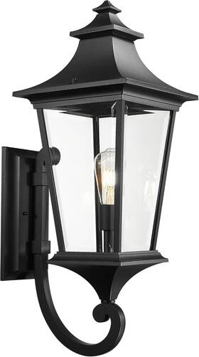 Xe292ub-l Emliviar 29.3 Inch Outside Wall Lantern Light Suitable For House Porch Clear Glass Xe292ub-l Emliviar 29.3 Inch Outside Wall Lantern Light Suitable For House Porch Clear Glass