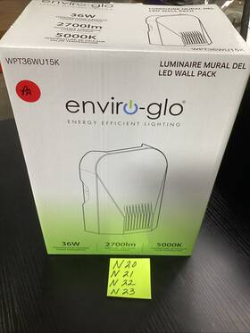 Wpt36wu15k Enviro-glo Led Wall Pack Light 36w 2700lm 5000k