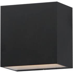 E23216-bk Et2 Contemporary Lighting Blok Led 4.75 Inch Black Outdoor Wall Sconce