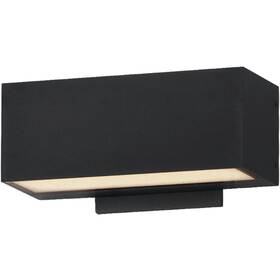 E23219-bk Et2 Contemporary Lighting Blok Led 3.75 Inch Black Outdoor Wall Mount