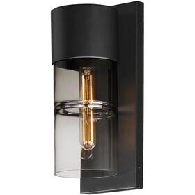 E26142-142bk Et2 Contemporary Lighting Smokestack Outdoor Wall Light Black