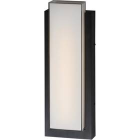 E30186-01bk Et2 Contemporary Lighting Tower Outdoor Wall Light Black