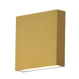 E23214-nab Et2 E23214 Brik 2 Light 6 Inch Tall Led Outdoor Wall Sconce - Brass