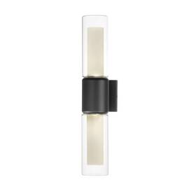 E30194-93bk Et2 E30194-93 Dram 2 Light 23 Inch Tall Led Wall Sconce - Black