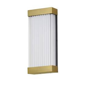 E30232-122nab Et2 E30232-122 Acropolis 18 Inch Tall Led Outdoor Wall Sconce - Brass