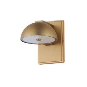 E30243-gld Et2 E30243 Cauldron 1 Light 7 Inch Tall Led Outdoor Wall Sconce - Gold E30243-gld Et2 E30243 Cauldron 1 Light 7 Inch Tall Led Outdoor Wall Sconce - Gold