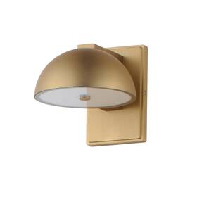 E30245-gld Et2 E30245 Cauldron 7 Inch Tall Led Outdoor Wall Sconce - Gold E30245-gld Et2 E30245 Cauldron 7 Inch Tall Led Outdoor Wall Sconce - Gold