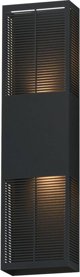 E30394-bk Et2 E30394 Grate 24 Inch Tall Outdoor Wall Sconce - Black