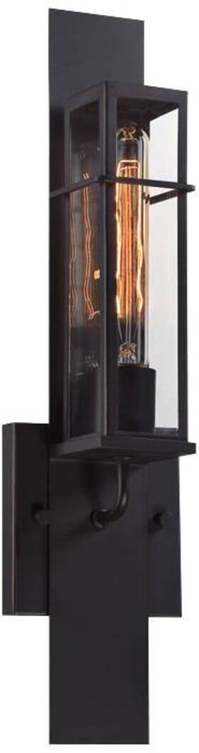 28053-019 Eurofase Muller 19 Inch H Bronze Ripple Glass Outdoor Wall Light