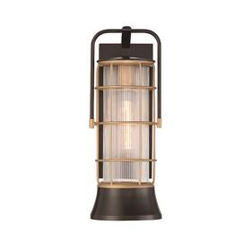 44263-010 Eurofase Rivamar Outdoor 1 Light 16 Inch Lantern Bronze/gold/clear -