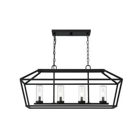 42740-018 Eurofase Lighting 42740 Bastille 4 Light 10 Inch W Outdoor Taper - Black