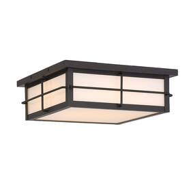 44270-018 Eurofase Lighting 44270 Bensa 13 Inch W Outdoor Square Flush Mount Led - Black