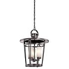 49458az Exterior Kichler 3lt Hanging Pendant Lighting 24in Belmez