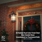 Eystsapl1016 Lusana Studio Rust Colored Outdoor Wall Lighting Fixture 688988842180