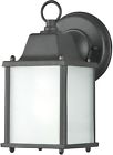 F7906-31 Luminance One Light Black Outdoor Lantern With Frosted 098197739667