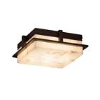 Fal-7560w-dbrz Justice Design Group Lumenaria Single Light Wide Integrated 784689046015