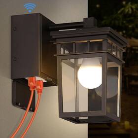 Fandbo 445023846878 Porch Light With Gfci Outlet Built In Dusk To Dawn Outdoor Lighting Fandbo 445023846878 Porch Light With Gfci Outlet Built In Dusk To Dawn Outdoor Lighting