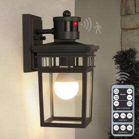 Hh401 Fandbo Motion Sensor Outdoor Wall Lantern With Remote Control Dusk To Dawn E Hh401 Fandbo Motion Sensor Outdoor Wall Lantern With Remote Control Dusk To Dawn E