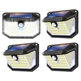 T22-4 Faxbox Solar Lights Outdoor Motion Sensor 178 Led Waterproof Ip65 Wall Mounted Sec