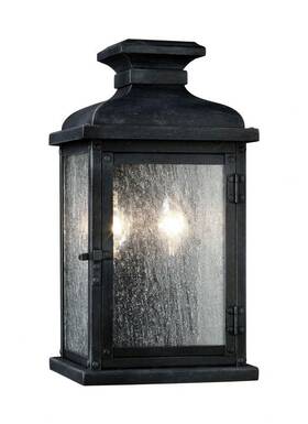 14817540291 Feiss Generation Lighting Ol11100dwz Pediment Small Two - Light Outdoor Lantern Oustid