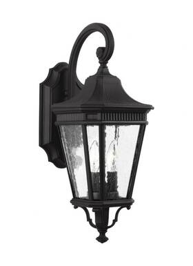 Ol5421bk Feiss Cotswold Lane Outdoor Patio Lighting Wall Lantern Black 2-light