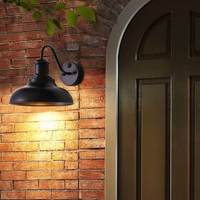 Ym70099-1b Filimitiy Motion Sensor Outdoor Barn Wall Light Fixturesblack Farmhouse Goose