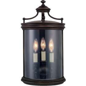 539081st Fine Art Handcrafted Lighting Louvre Three-light Outdoor - Bronze 539081st Fine Art Handcrafted Lighting Louvre Three-light Outdoor - Bronze
