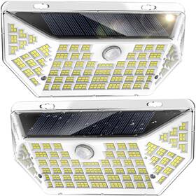 Lh-tb16 Flaow Solar Motion Sensor Lights Outdoor 4000lm/628 Led/3 Modes/2 Pack Ip67 Wat Lh-tb16 Flaow Solar Motion Sensor Lights Outdoor 4000lm/628 Led/3 Modes/2 Pack Ip67 Wat