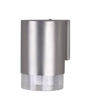 1153-01-55ds Forte Lighting 1153-01 Nickel Single Light 7-3/4 Inch H Outdoor Wall Sconce