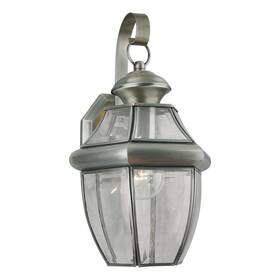 1201-01-34 Forte Lighting Signature Outdoor Wall Light Antique Pewter