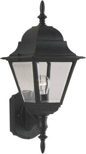 1707-01-04 Forte Lighting 1707-01 Outdoor Wall Sconce - Black