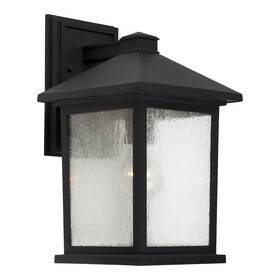 1856-01-04 Forte Lighting 1856-01 1 Light 14 Inch Tall Outdoor Wall Sconce - Black