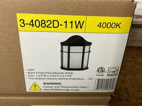 Forte Lighting 811792008071 New Outdoor Front Door Garage Wet - 11w 1 Led Wall Lantern Forte Lighting 811792008071 New Outdoor Front Door Garage Wet - 11w 1 Led Wall Lantern