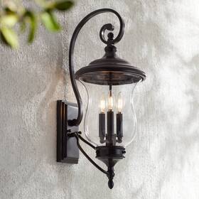 Itm1611-261 Franklin Iron Works Carriage Country Cottage Outdoor Wall Light Fixture Bronze Dimmable Led 26 3/4 Inch Itm1611-261 Franklin Iron Works Carriage Country Cottage Outdoor Wall Light Fixture Bronze Dimmable Led 26 3/4 Inch