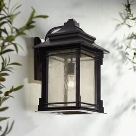 Lv2254wl-or-xl Franklin Iron Works Hickory Point Mission Outdoor Wall Light Fixture Walnut Bronze 19 Inch For Exterior