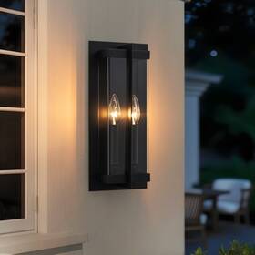 Ftl-ow-106-1pcs-j Ftl Black Modern Exterior Wall Sconce Acrylic Glass E12 Candelabra Lamp For Patio Ftl-ow-106-1pcs-j Ftl Black Modern Exterior Wall Sconce Acrylic Glass E12 Candelabra Lamp For Patio