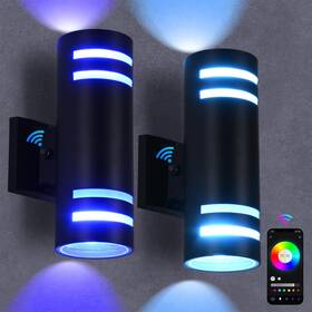 Gp-g143-rgb02 Futxnziey Rgb Up And Down Lights Outdoor Wall 2 Packs Smart Color Changing Outd Gp-g143-rgb02 Futxnziey Rgb Up And Down Lights Outdoor Wall 2 Packs Smart Color Changing Outd