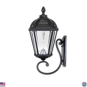 B07xh56x2v Gama Sonic Solar Outdoor Wall Light Sconce Black Aluminum 21 Inch Warm White Led Clear Glass