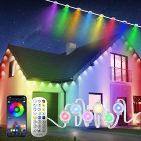 52001 Gdkjwim 100ft Outdoor Led Lights Rgb Smart Voice Control Ip67 Waterproof