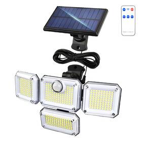 Geminilite 763836698956 Solar Outdoor Lights With Motion Sensor 333 Leds Wide Angle 120