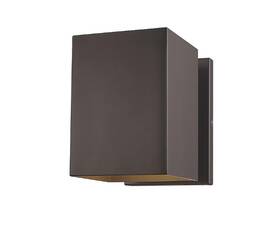 Generation 785652077241 Lighting Pohl 7-in H Bronze Hardwired Dark Sky Outdoor Wall Light