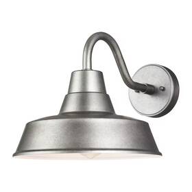 Generation Lighting 313042214251 Barn Light 1-light Weathered Pewter Modern Farmhouse Outdoor Wall Mount Lantern
