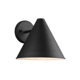 Generation Lighting 313106291259 Sea Gull Wall Lantern Sconce 8.5 Inch A19 1-light Black Outdoor Hardwired