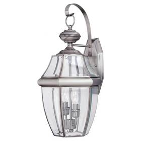 Generation Lighting 445026671675 Lancaster 2-light Antique Brushed Nickel Traditional Outdoor Wall Lantern Sconce Generation Lighting 445026671675 Lancaster 2-light Antique Brushed Nickel Traditional Outdoor Wall Lantern Sconce