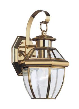 8037-02 Generation Lighting Sea Gull Lancaster 1-light Outdoor Wall Lantern In Polished 8037-02 Generation Lighting Sea Gull Lancaster 1-light Outdoor Wall Lantern In Polished
